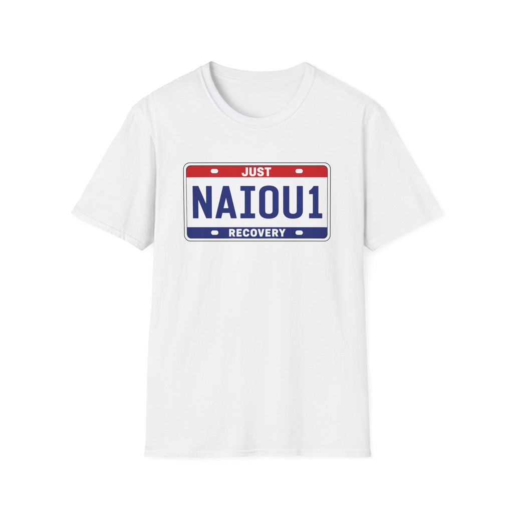 NAIOU1 Recovery T-Shirt | Just Recovery One Day at a Time Sobriety Graphic Tee
