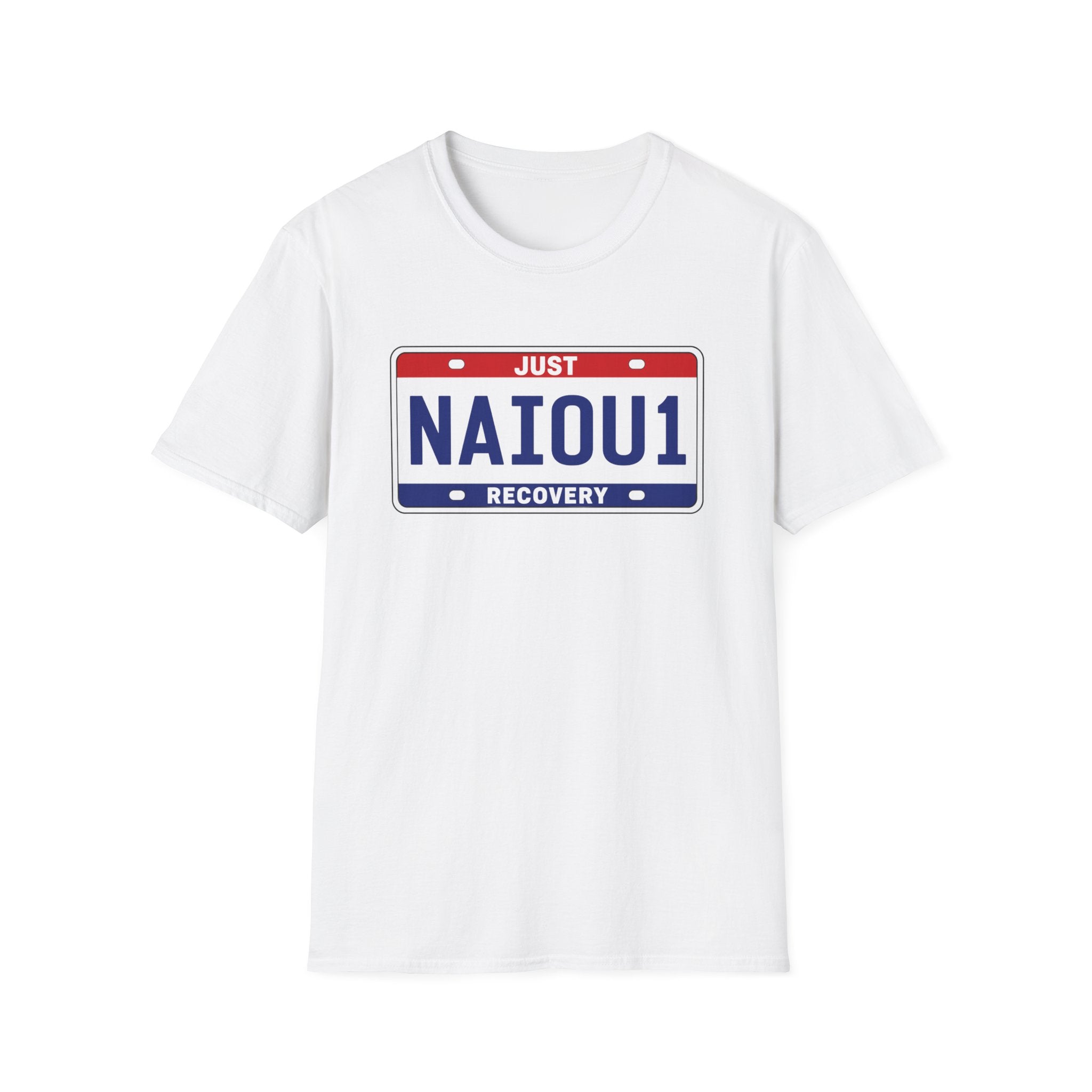 NAIOU1 Recovery T-Shirt | Just Recovery One Day at a Time Sobriety Graphic Tee