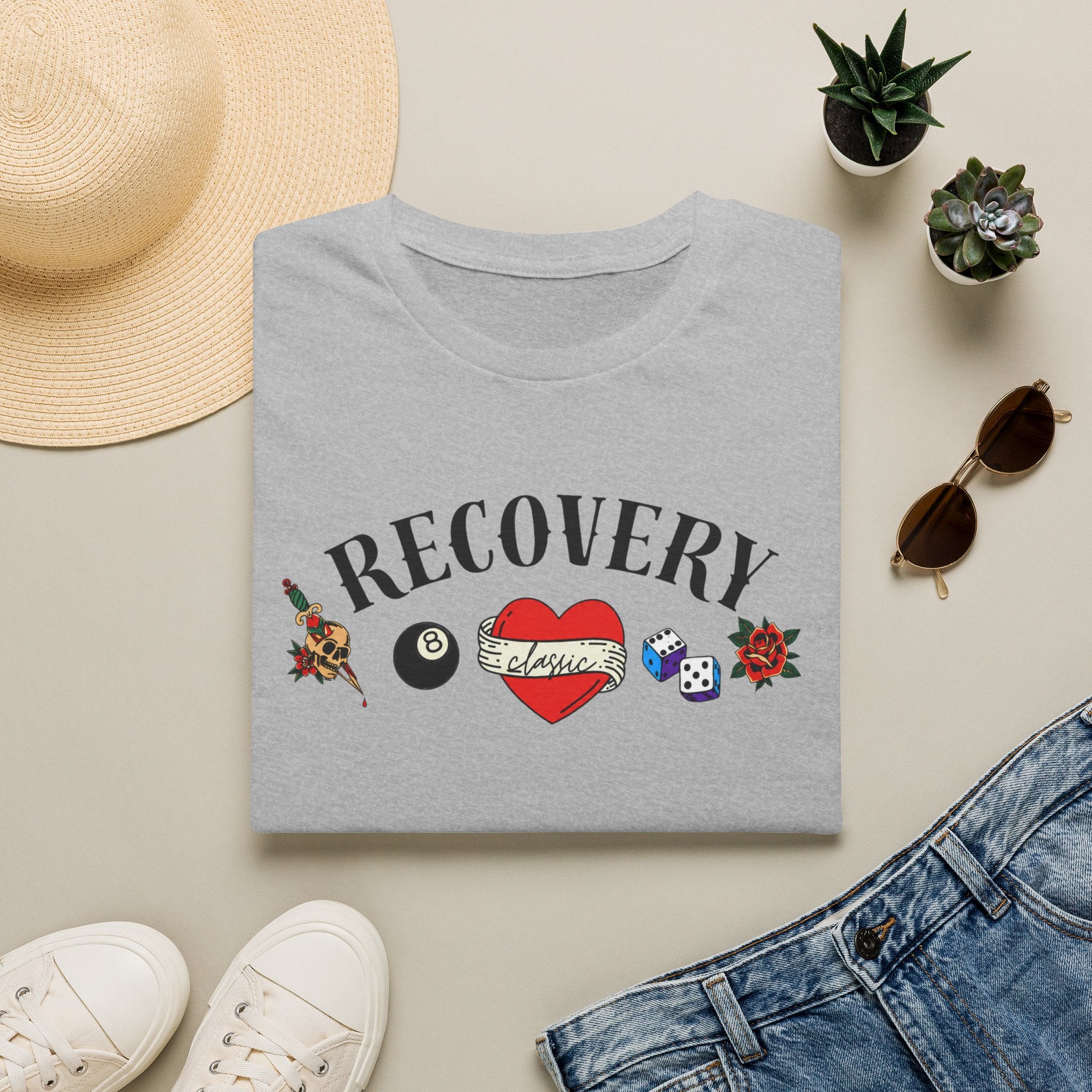 Recovery Classic T-Shirt | Vintage Sobriety & Addiction Recovery Graphic Tee – DPR Recovery Tee