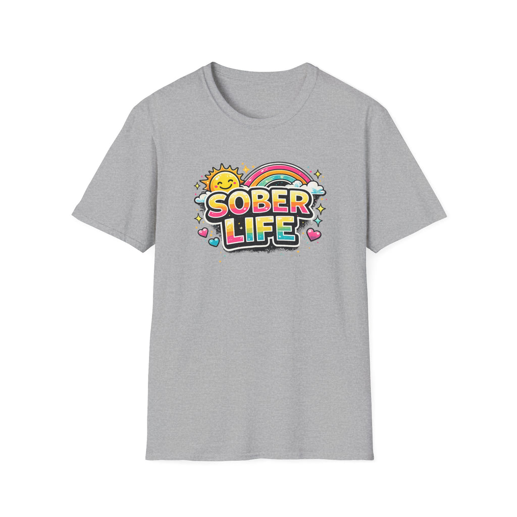 Sober Life Tee – Colorful Trendy Recovery Shirt