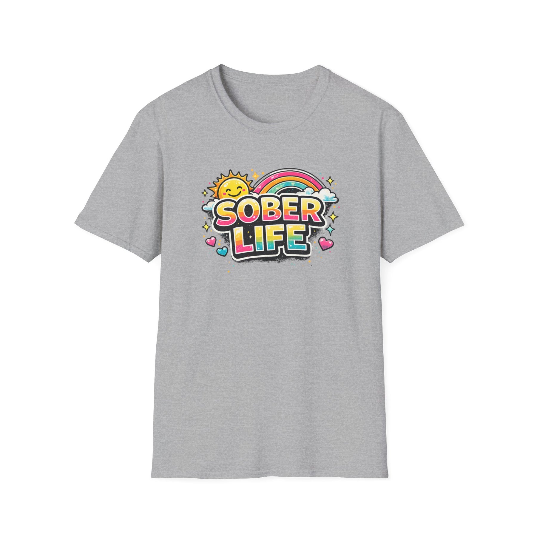 Sober Life Tee – Colorful Trendy Recovery Shirt – DPR Recovery Tee