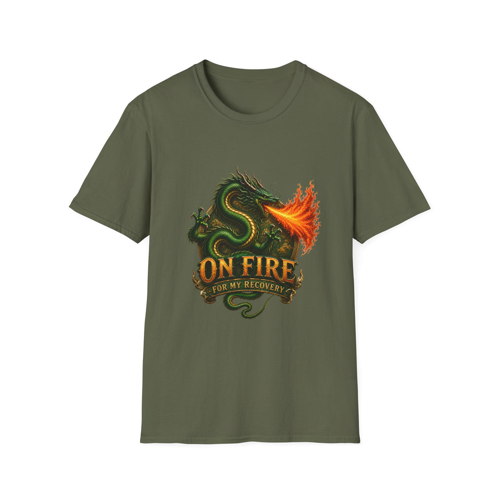 On Fire for My Recovery™ Dragon T-Shirt