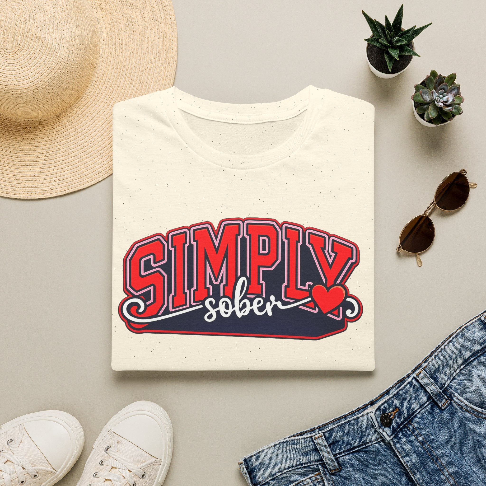 Simply Sober Heart Edition Tee