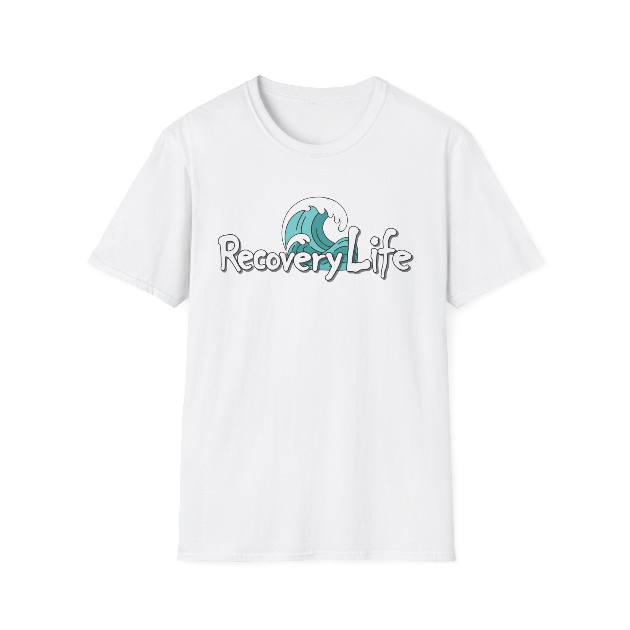Recovery Life Wave T-Shirt | Sobriety, Healing & Ocean-Inspired Recovery Tee