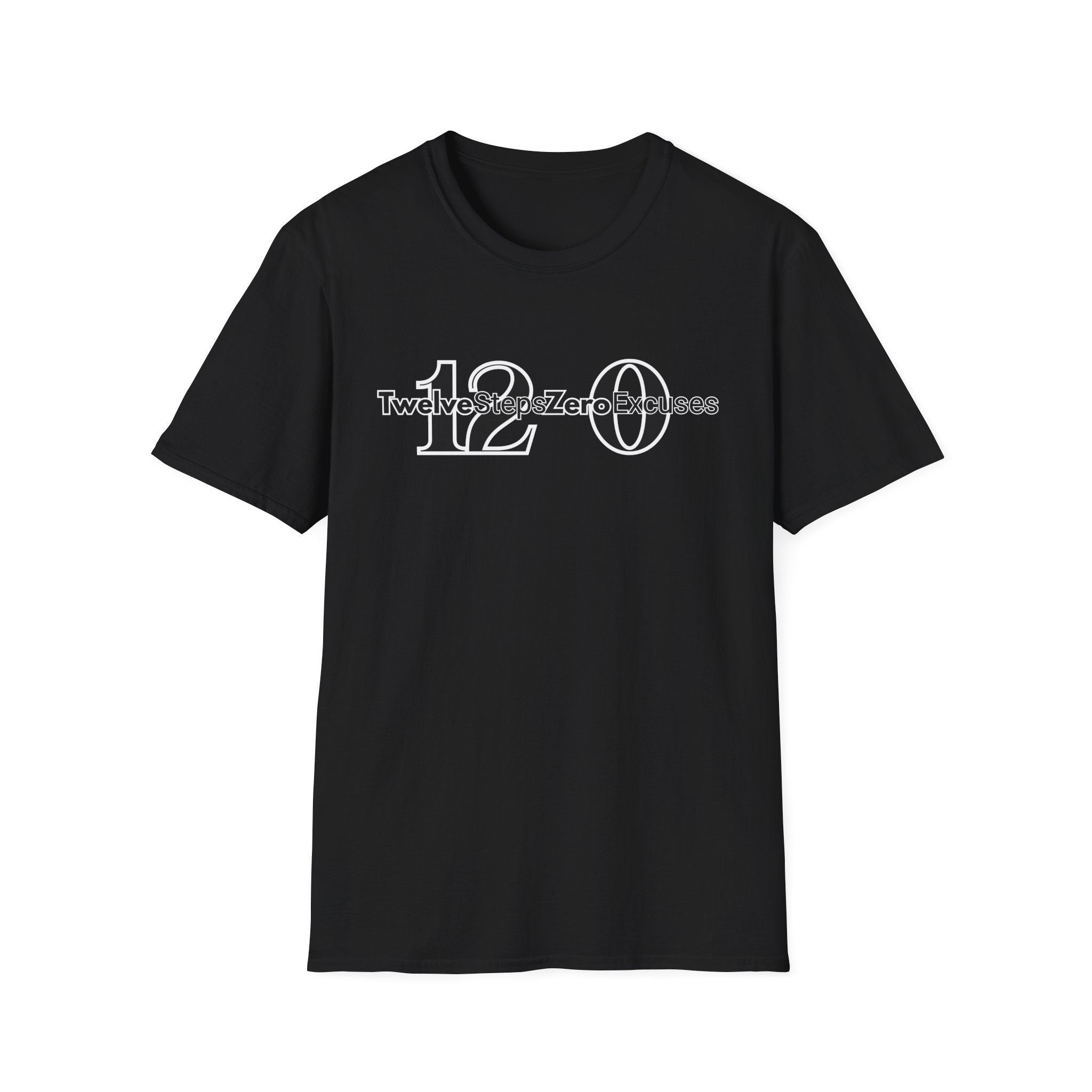 12 & 0 Tee | 12 Steps Zero Excuses Shirt | DPR Recovery Tees