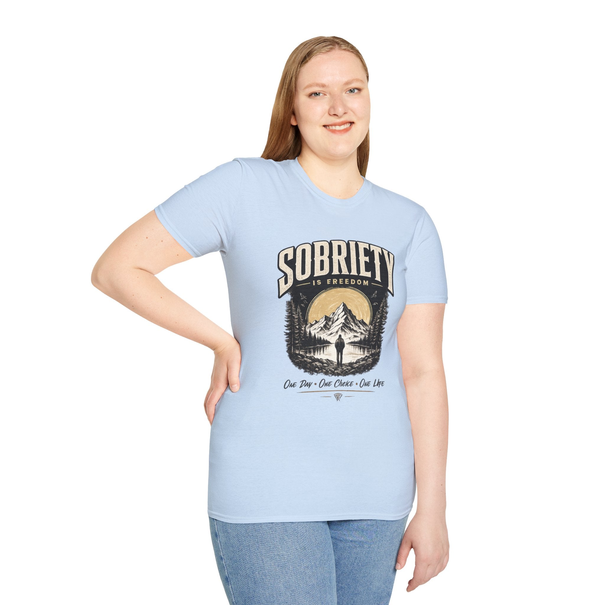 Sobriety Is Freedom – One Day One Choice Tee