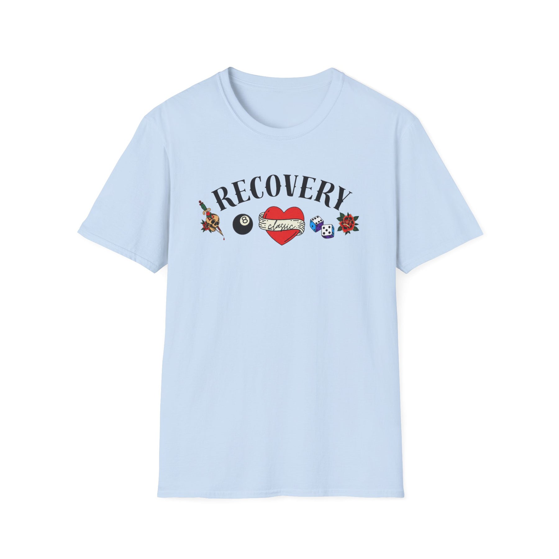 Recovery Classic T-Shirt | Vintage Sobriety & Addiction Recovery Graphic Tee – DPR Recovery Tee