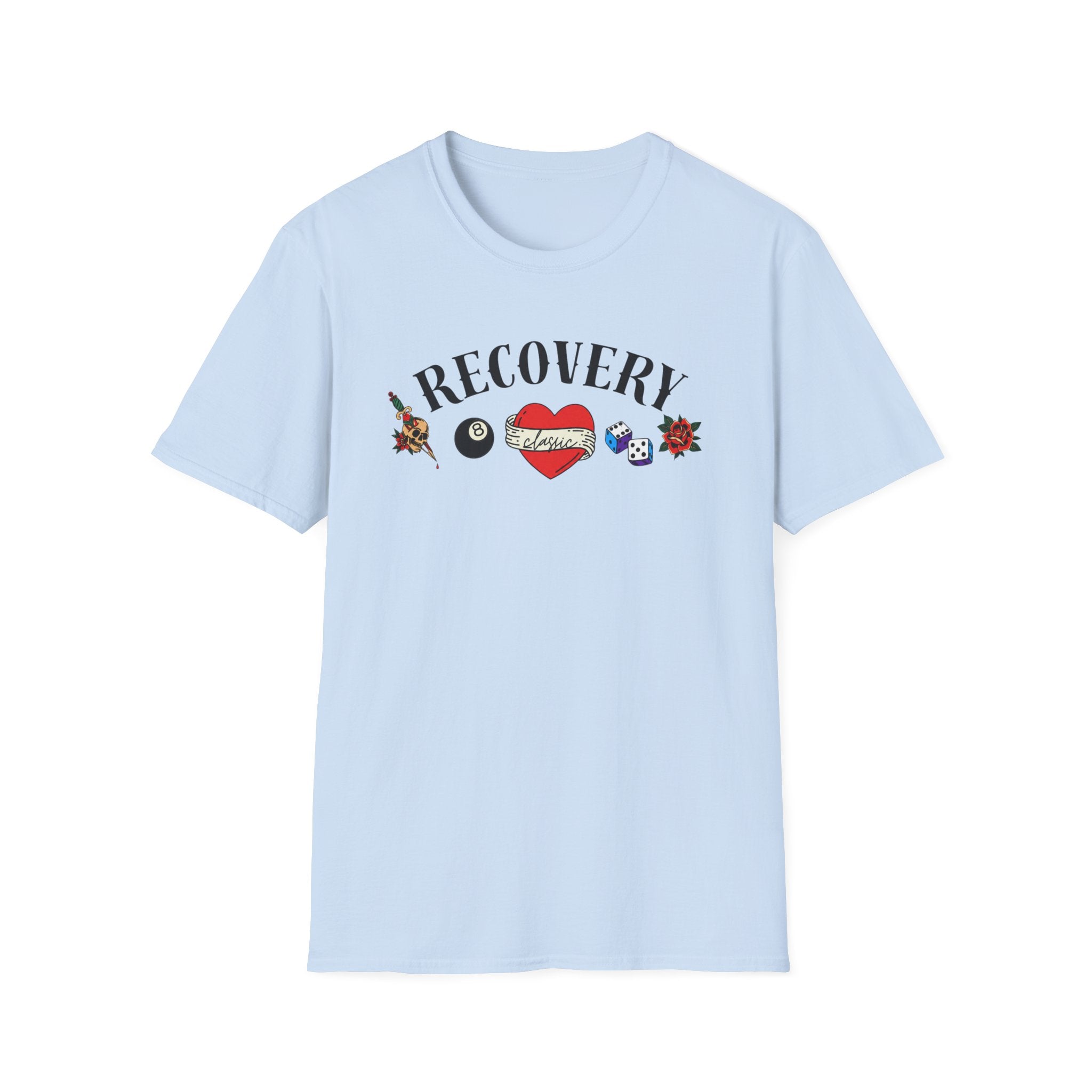 Recovery Classic T-Shirt | Vintage Sobriety & Addiction Recovery Graphic Tee