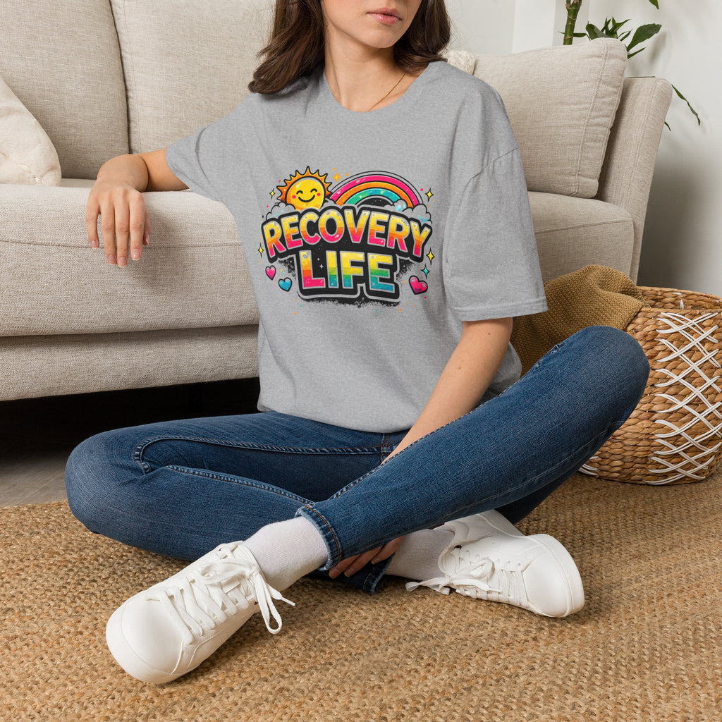 Recovery Life T-Shirt | Colorful Sobriety & Addiction Recovery Inspirational Tee – DPR Recovery Tee