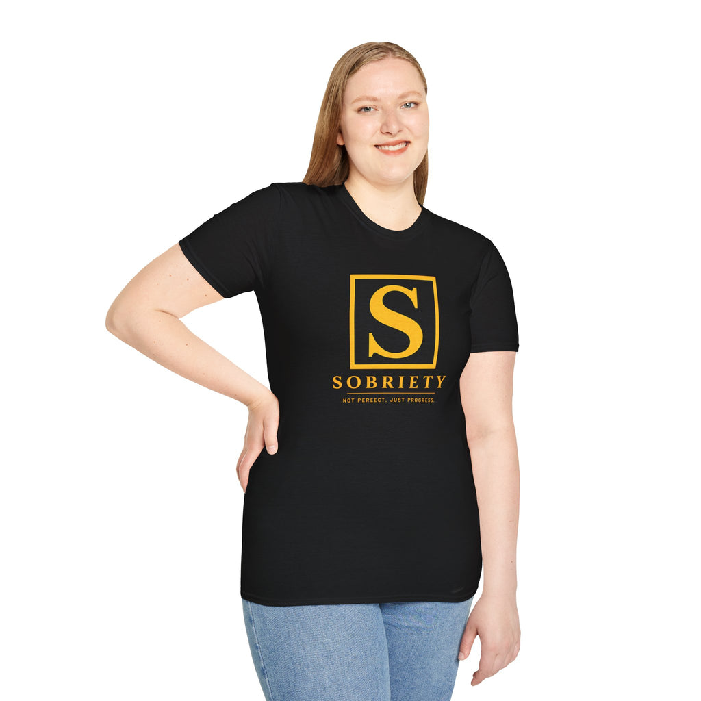 Sobriety – Not Perfect. Just Progress. Tee