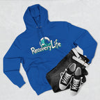 Recovery Life Wave Hoodie – Ocean-Inspired Sobriety & Addiction Recovery Sweatshirt