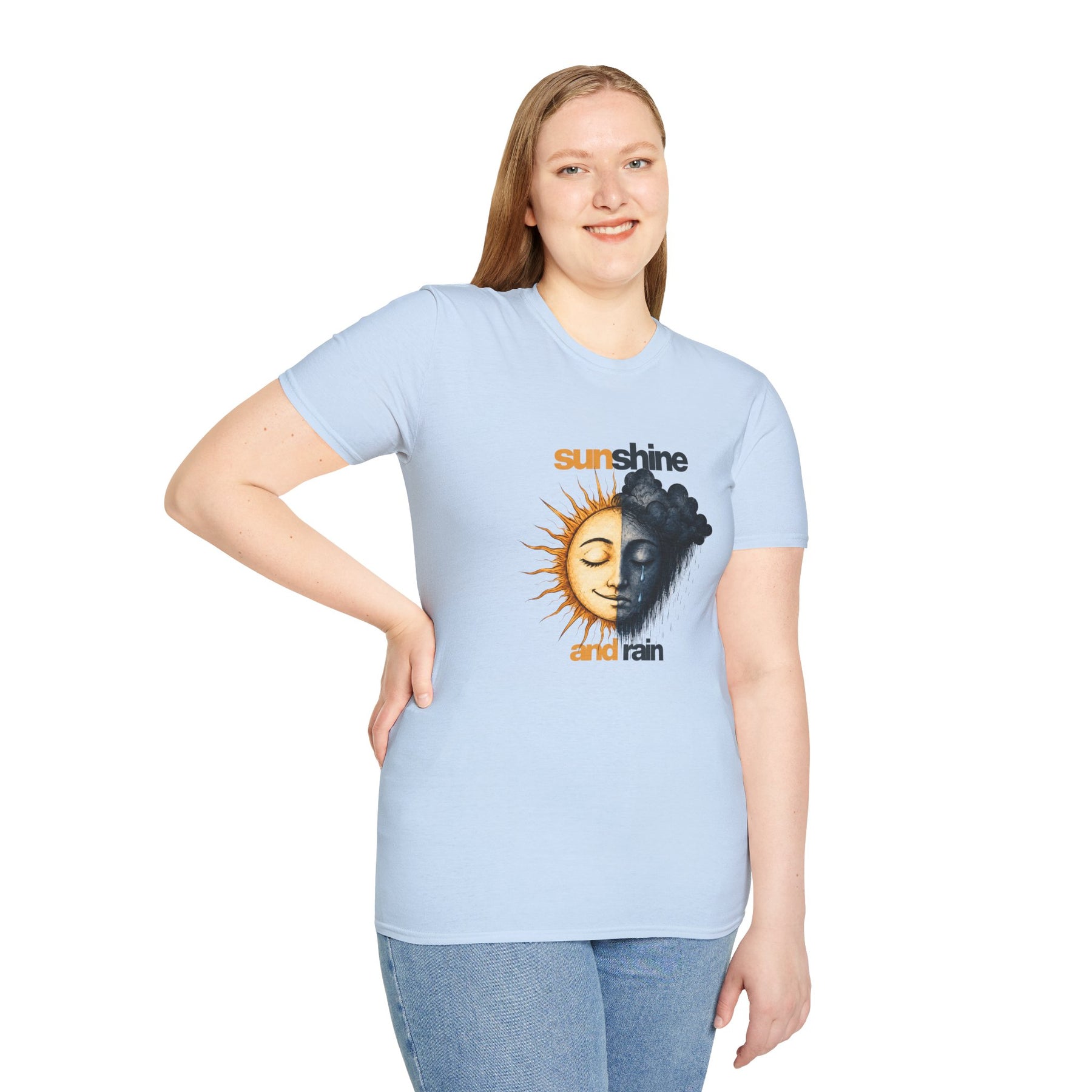 Sunshine and Rain Recovery T-Shirt | Sobriety Inspirational Tee – DPR Recovery Tee