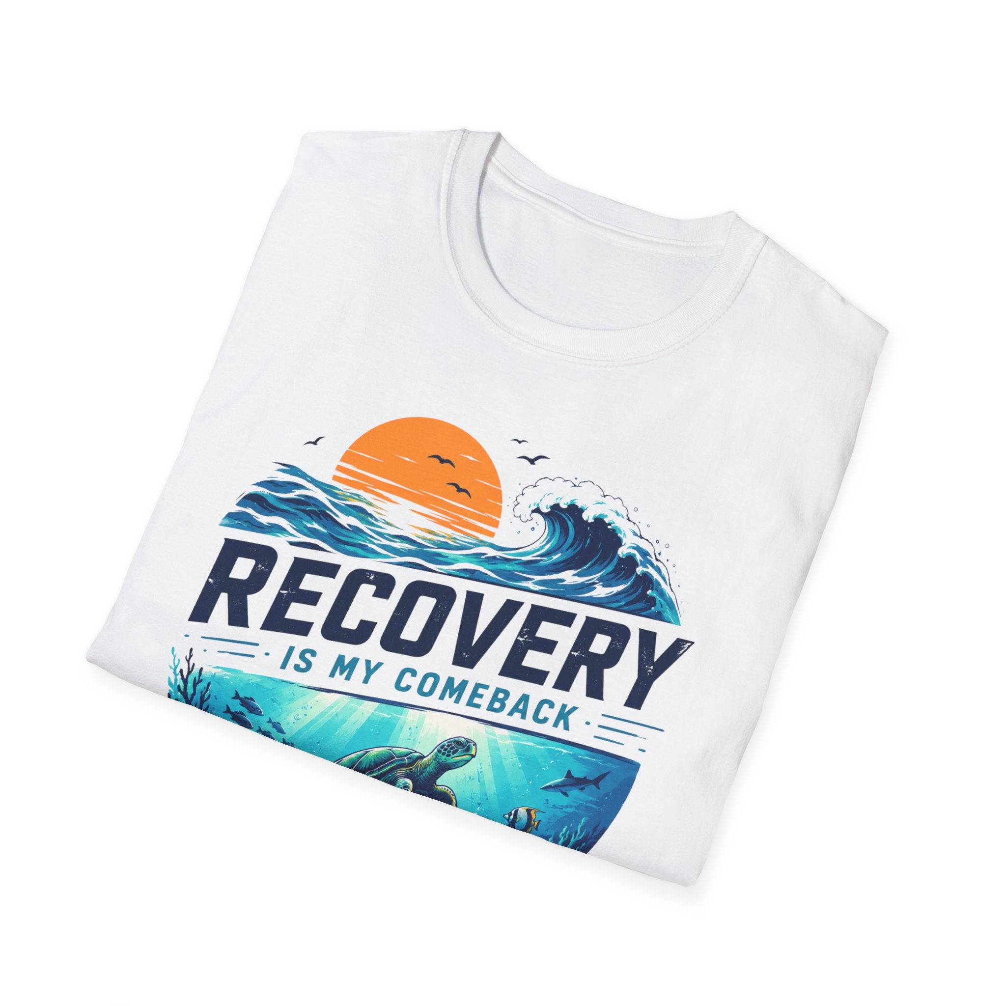 Recovery Is My Comeback Tee – Ocean Inspired Recovery Shirt