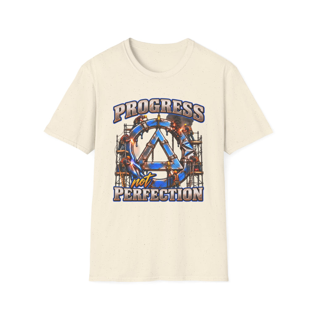 Progress Not Perfection Recovery T-Shirt – Sobriety, Growth & Rebuilding Tee