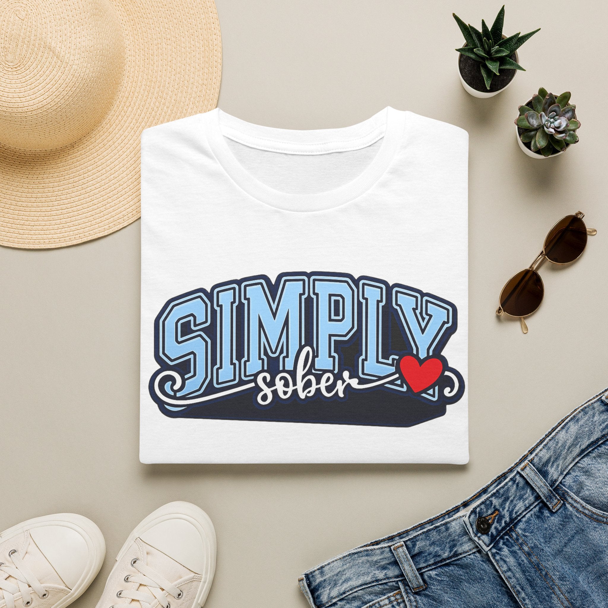 Simply Sober Heart Edition Tee