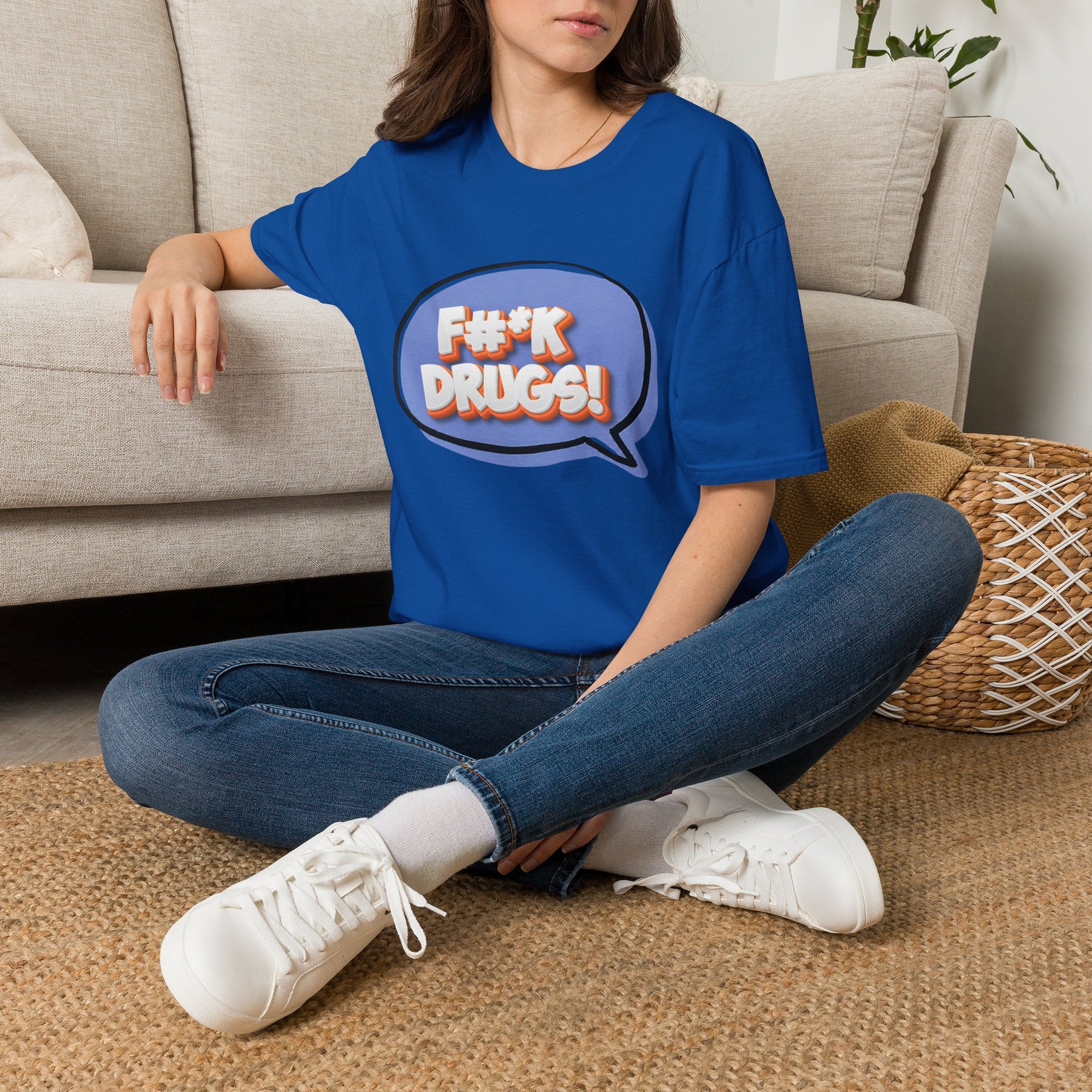 F#*K Drugs T-Shirt | Bold Anti-Drug Recovery Shirt | Sober Lifestyle Graphic Tee | Addiction Recovery Apparel