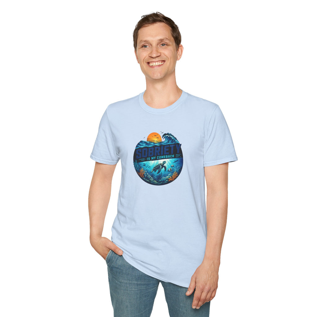 Sobriety Is My Comeback – Ocean Recovery Tee