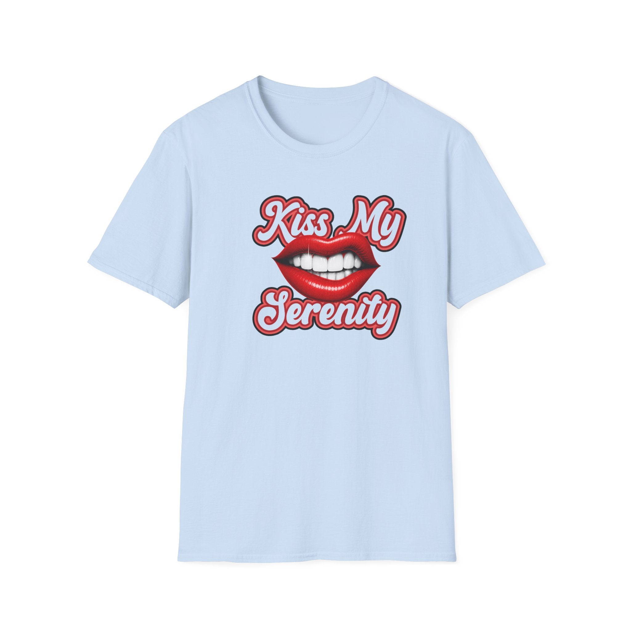 Kiss My Serenity Recovery T-Shirt | Funny Sobriety & Addiction Recovery Graphic Tee