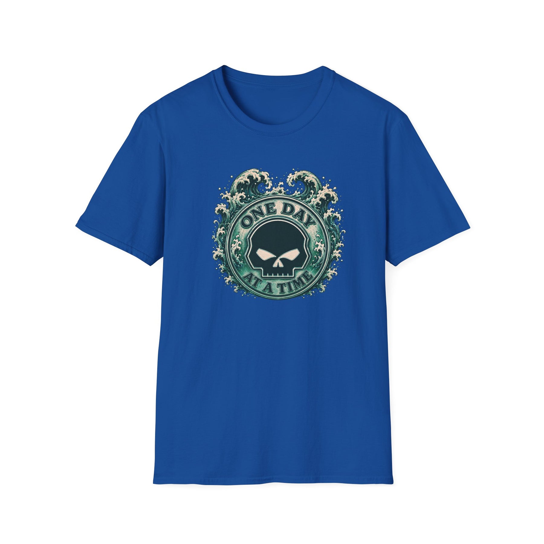 🌊 One Day at a Time Ocean Wave Recovery Tee 🌊 – DPR Recovery Tee