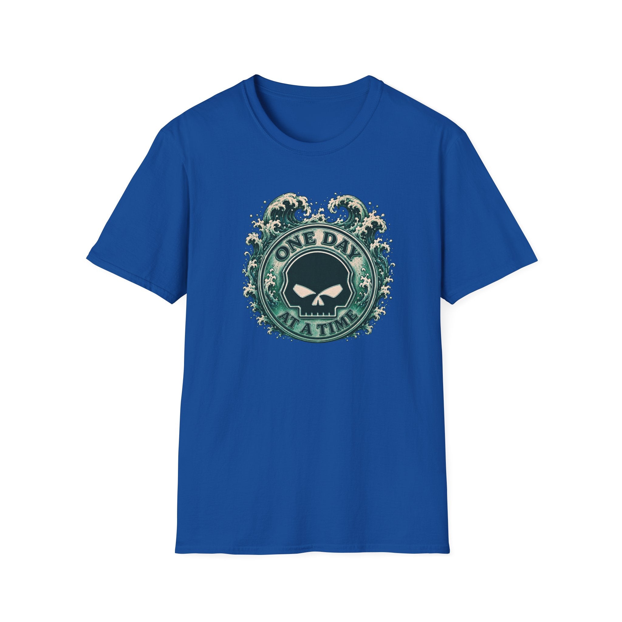 🌊 One Day at a Time Ocean Wave Recovery Tee 🌊
