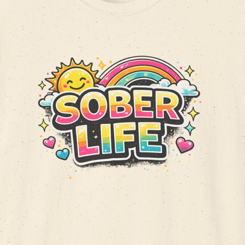 Sober Life Tee – Colorful Trendy Recovery Shirt