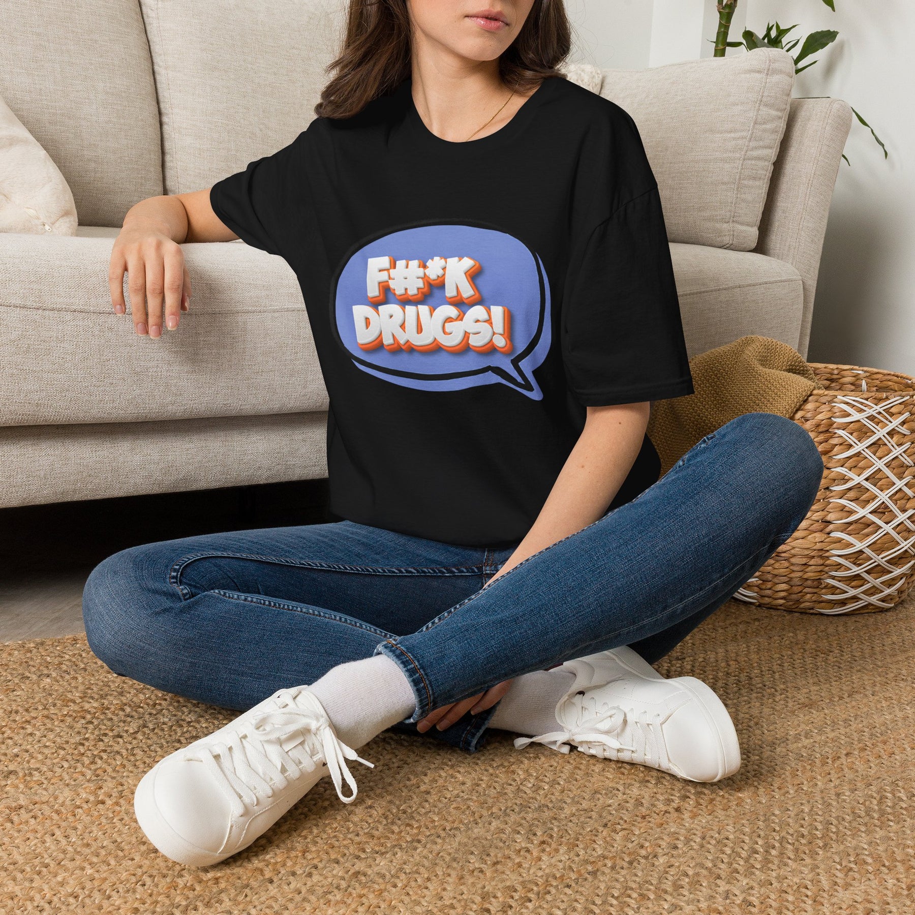 F#*K Drugs T-Shirt | Bold Anti-Drug Recovery Shirt | Sober Lifestyle Graphic Tee | Addiction Recovery Apparel