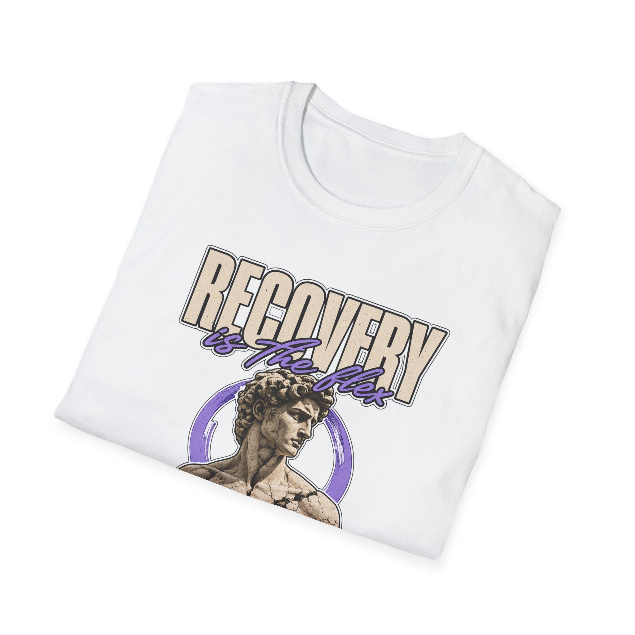 Recovery Is The Flex Tee – Trendy Sober Streetwear Shirt