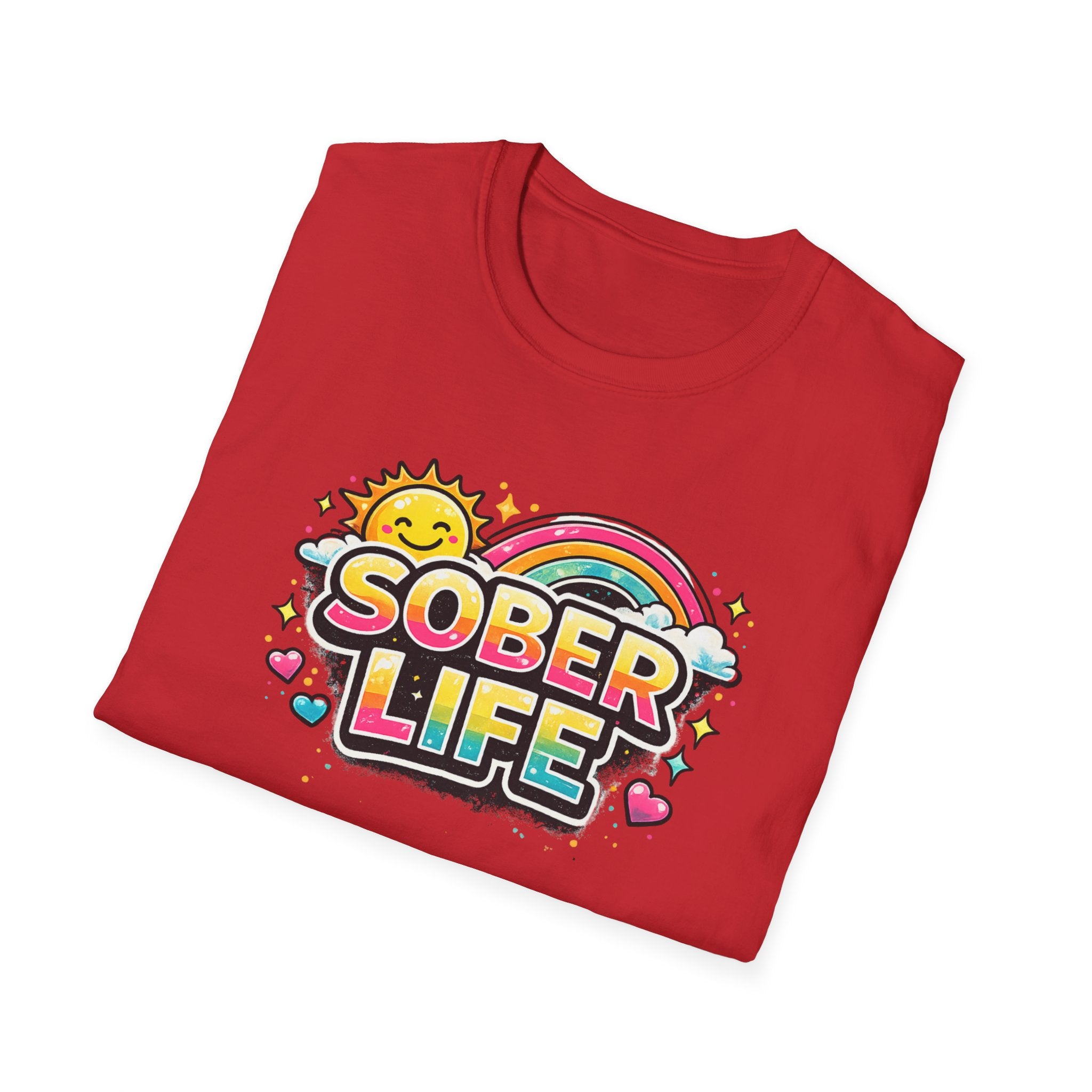 Sober Life Tee – Colorful Trendy Recovery Shirt