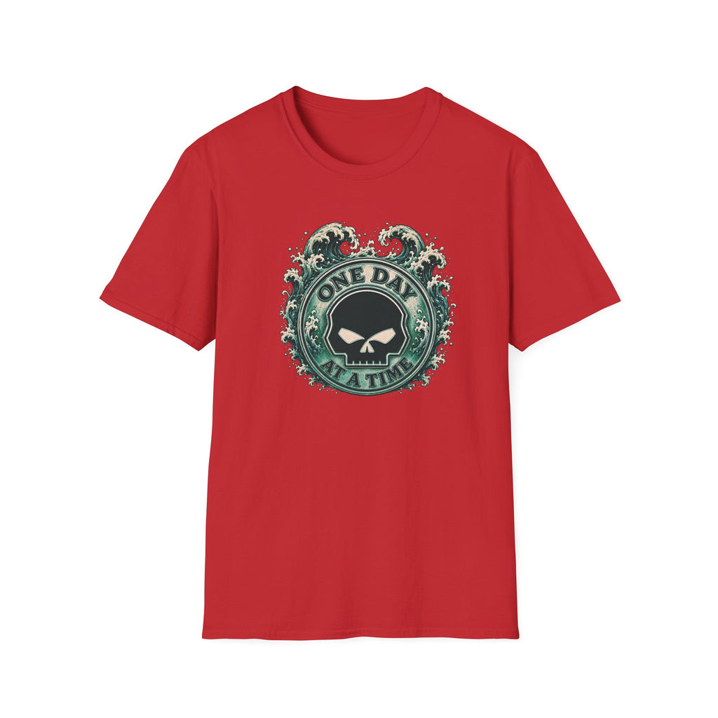 🌊 One Day at a Time Ocean Wave Recovery Tee 🌊
