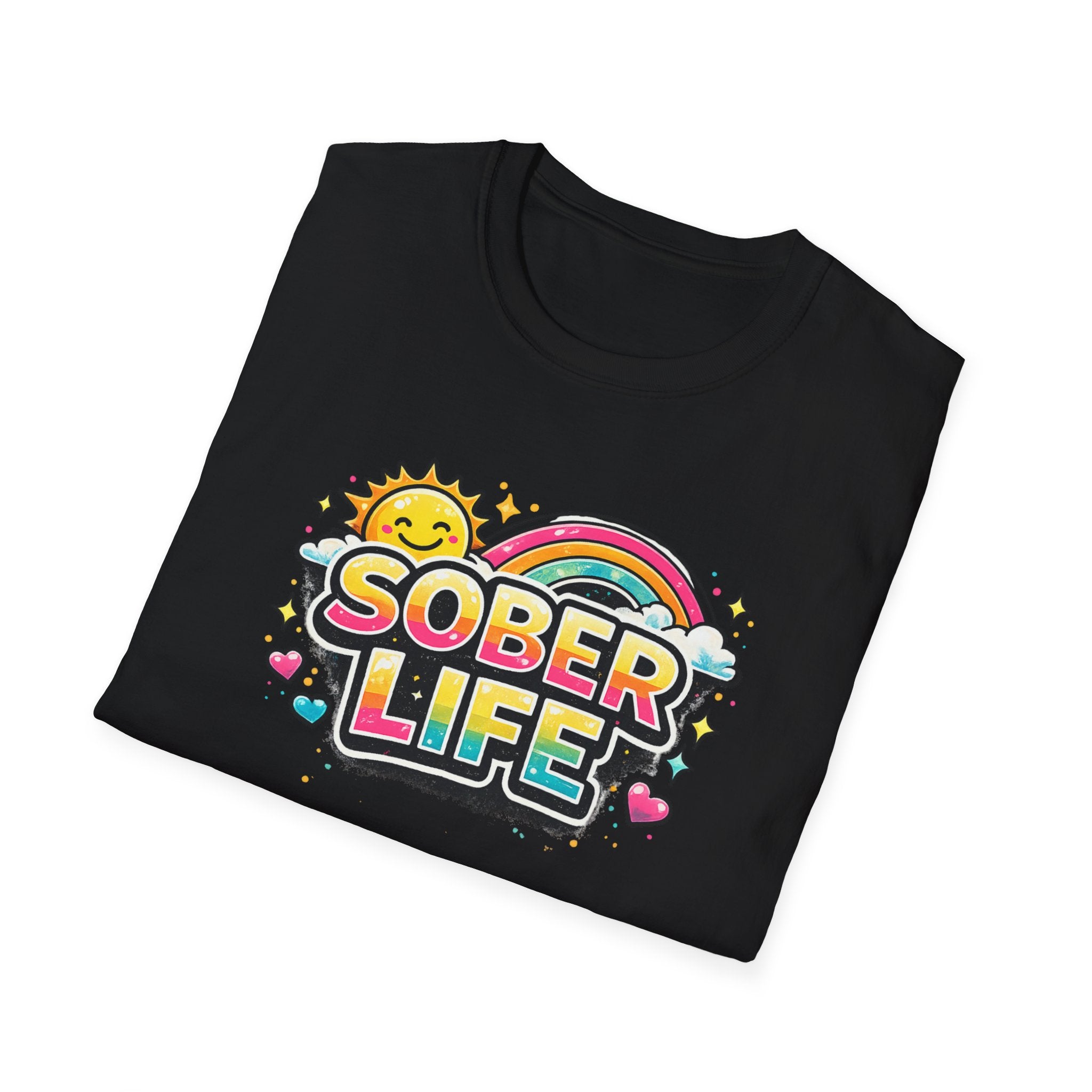 Sober Life Tee – Colorful Trendy Recovery Shirt