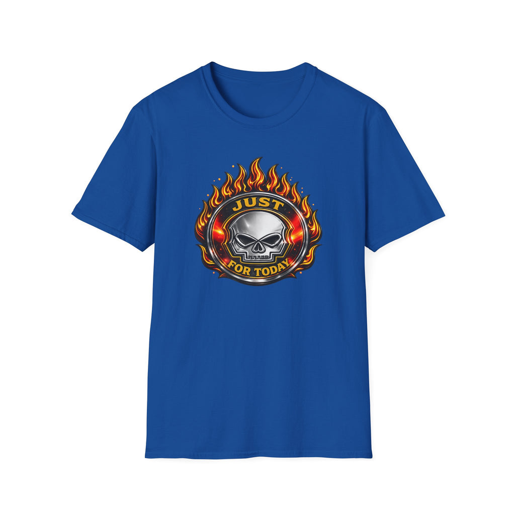 Just For Today Skull T-Shirt | Recovery, Sobriety & One Day at a Time Graphic Tee – DPR Recovery Tee