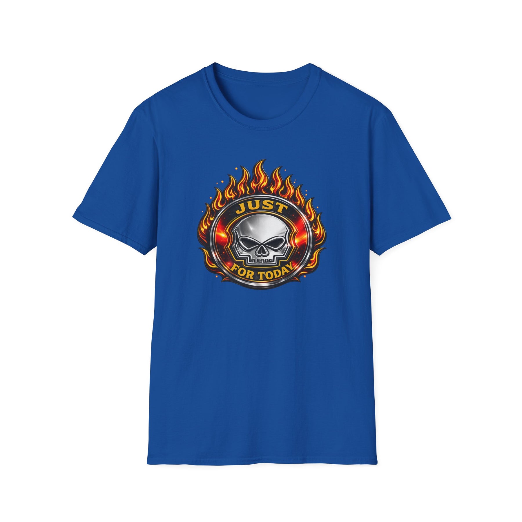 Just For Today Skull T-Shirt | Recovery, Sobriety & One Day at a Time Graphic Tee – DPR Recovery Tee