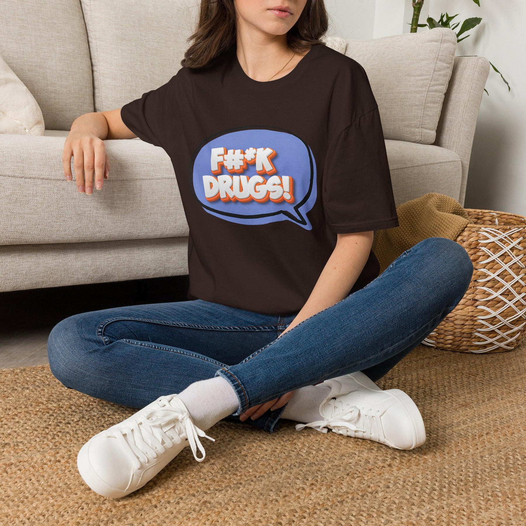 F#*K Drugs T-Shirt | Bold Anti-Drug Recovery Shirt | Sober Lifestyle Graphic Tee | Addiction Recovery Apparel