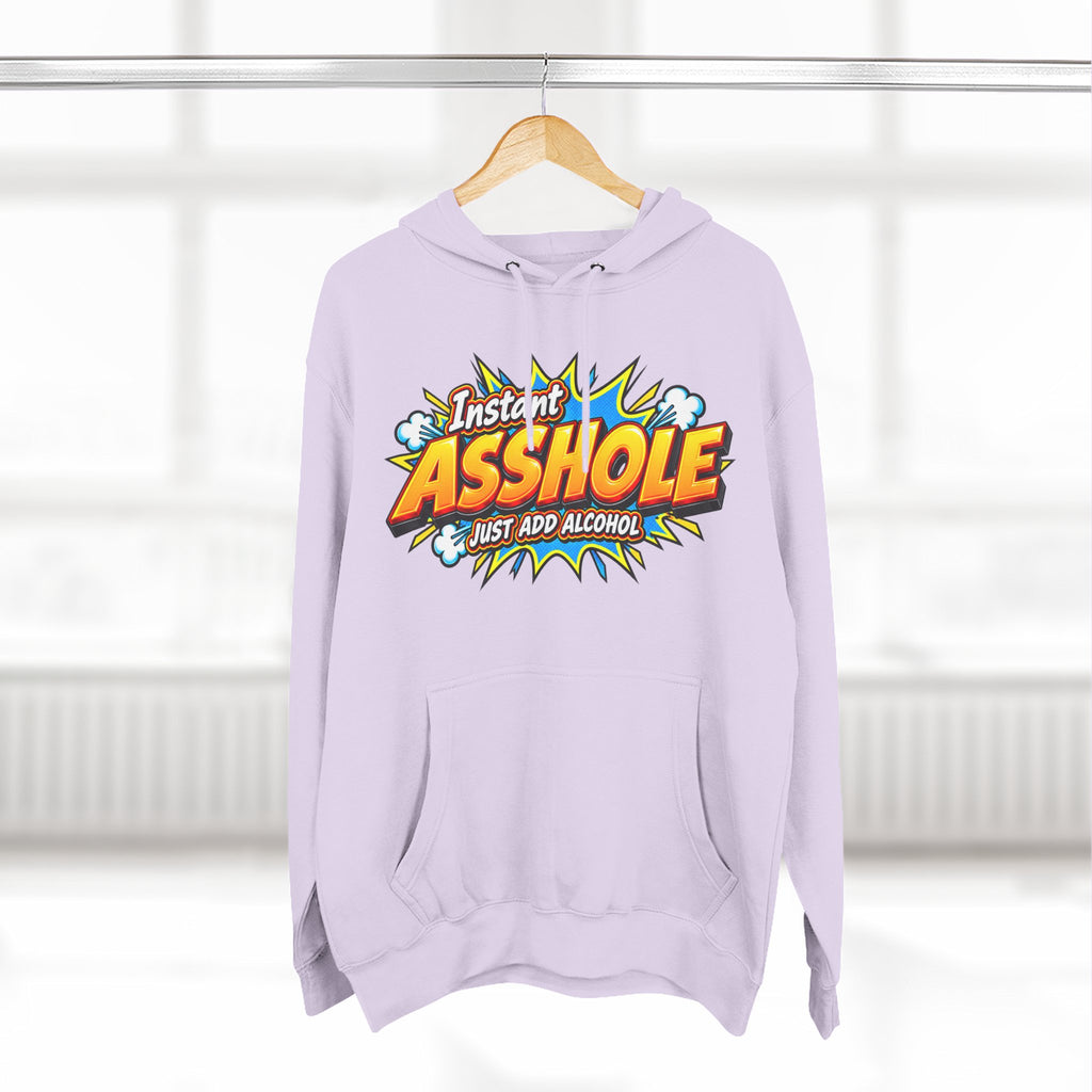 Instant Asshole Just Add Alcohol Hoodie – Funny Sobriety & Recovery Sweatshirt