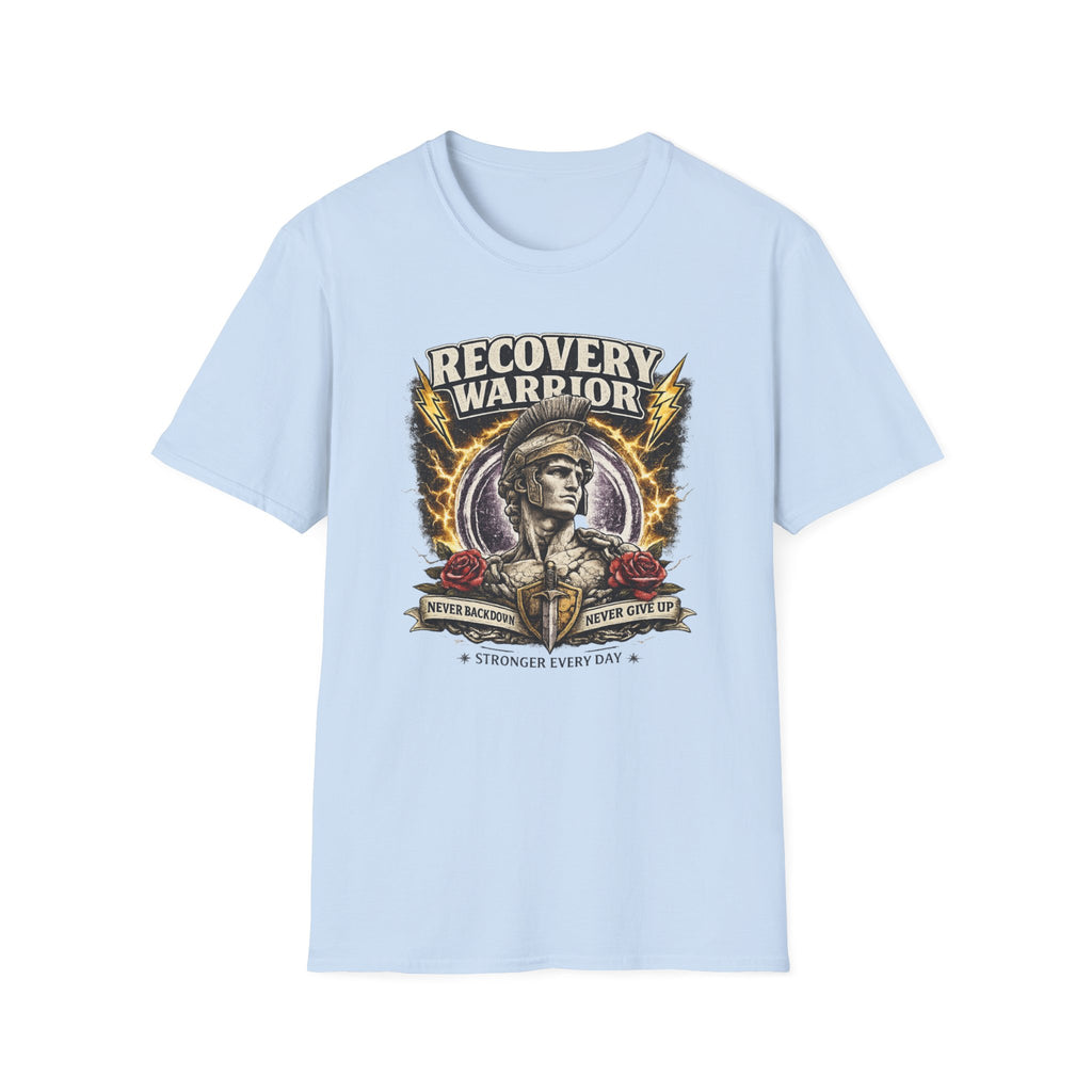 Recovery Warrior Tee – Motivational Sober Streetwear Shirt
