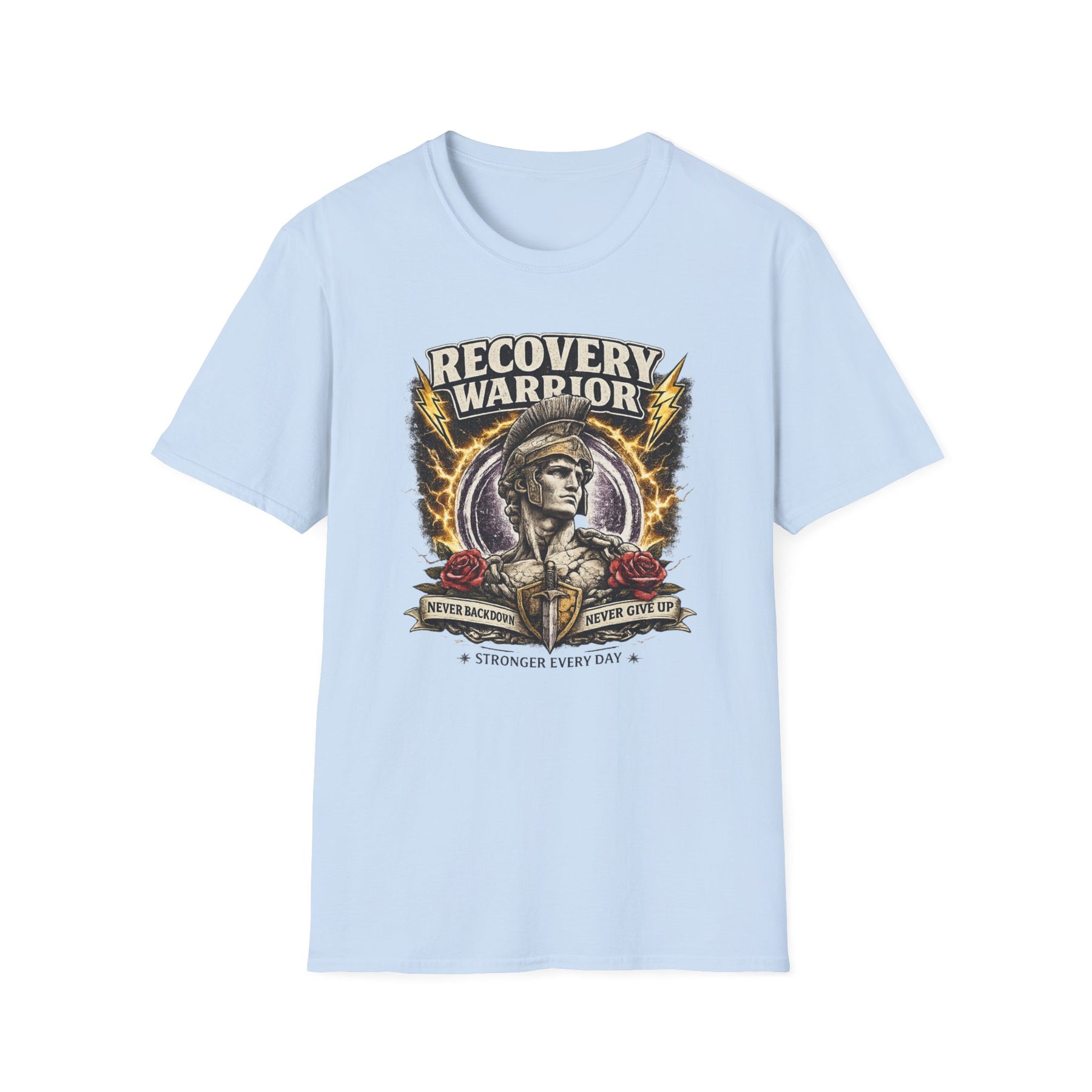 Recovery Warrior Tee – Motivational Sober Streetwear Shirt – DPR Recovery Tee