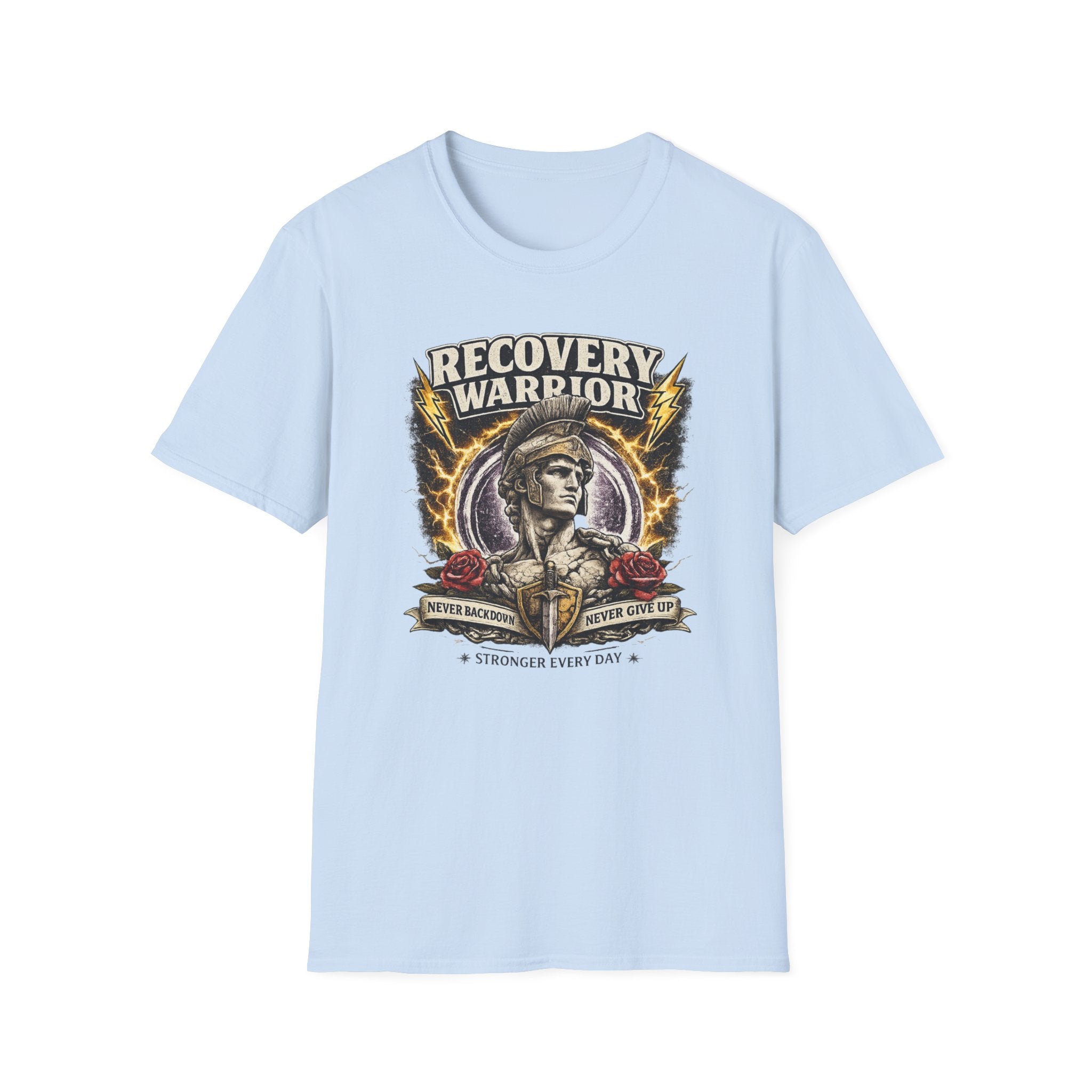 Recovery Warrior Tee – Motivational Sober Streetwear Shirt