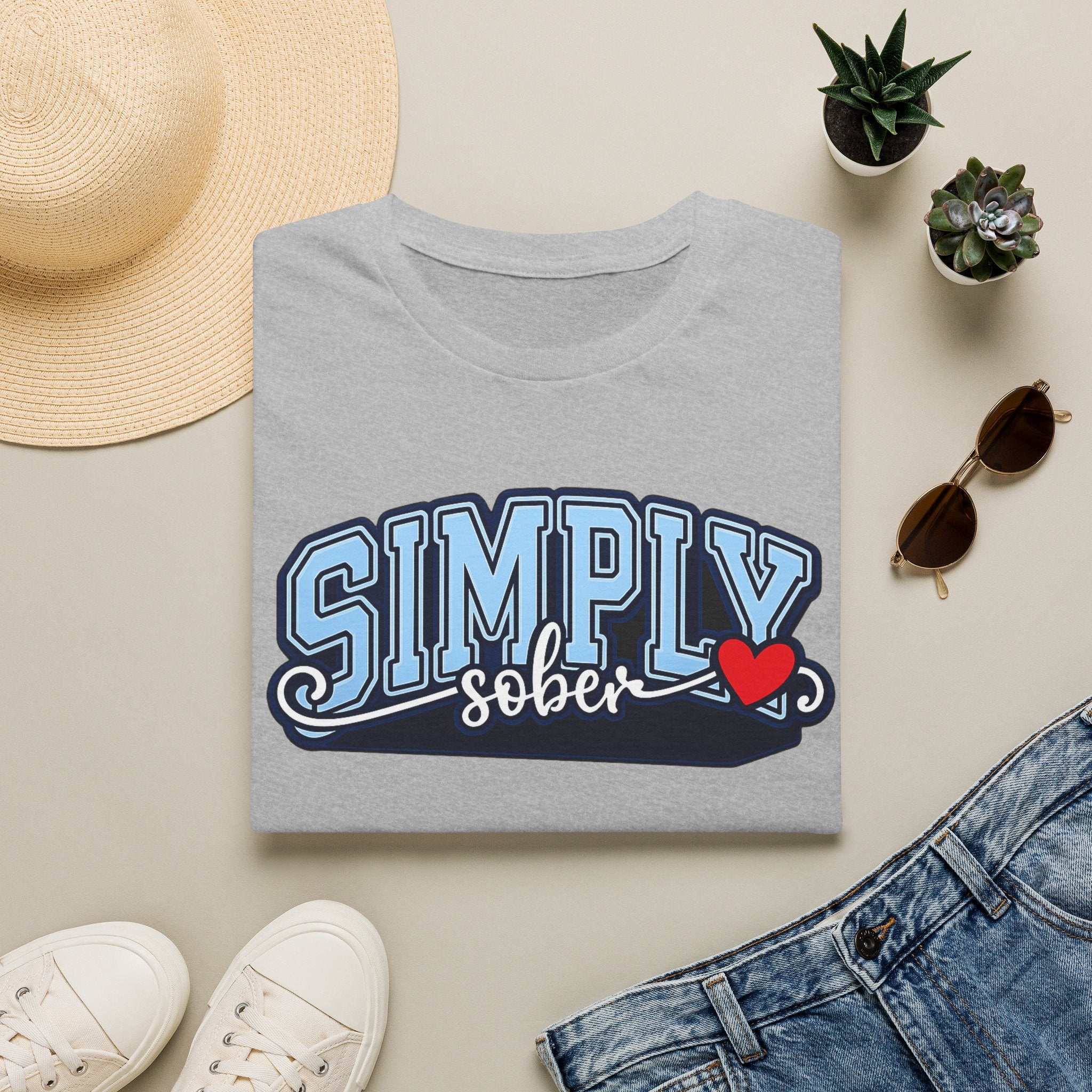 Simply Sober Heart Edition Tee