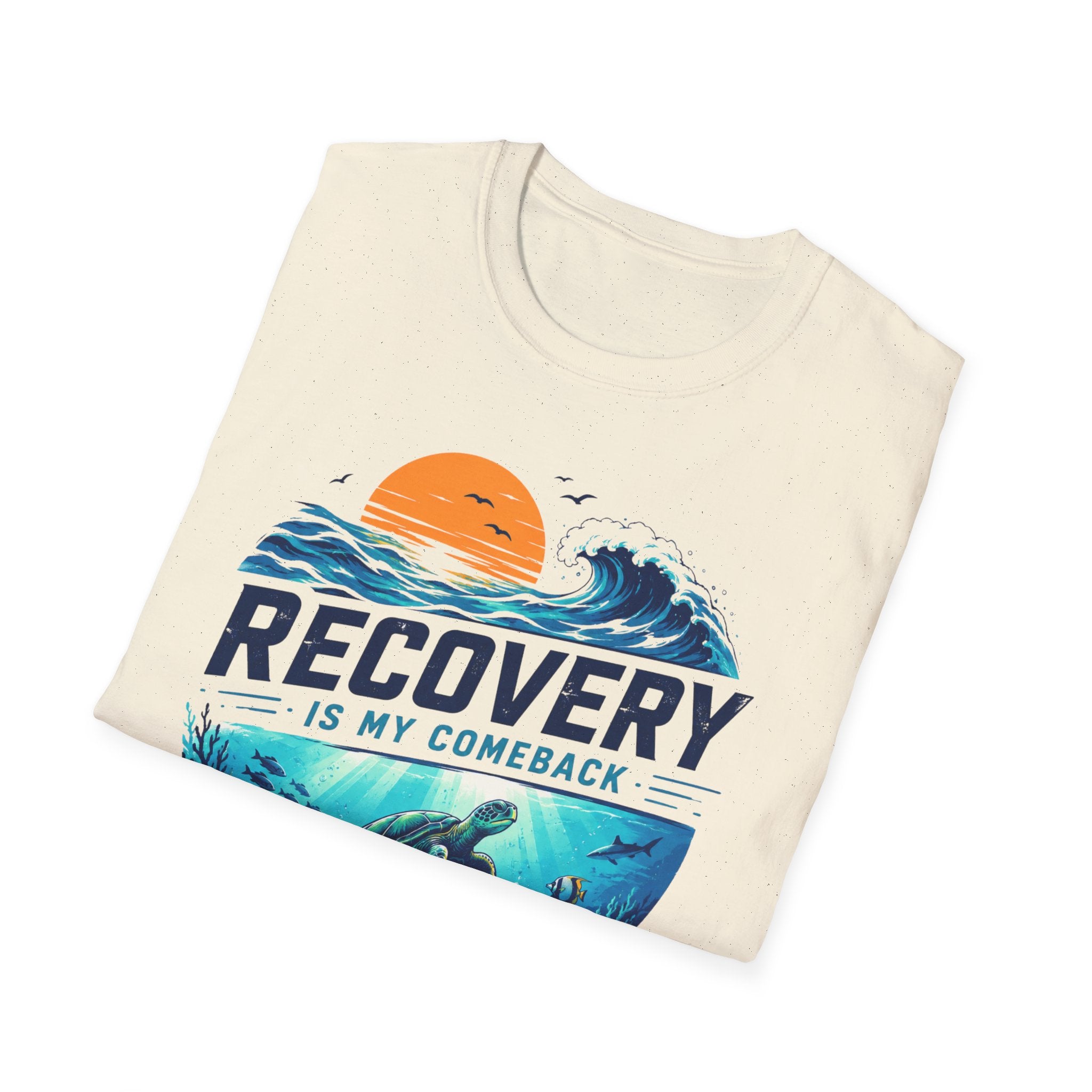 Recovery Is My Comeback Tee – Ocean Inspired Recovery Shirt