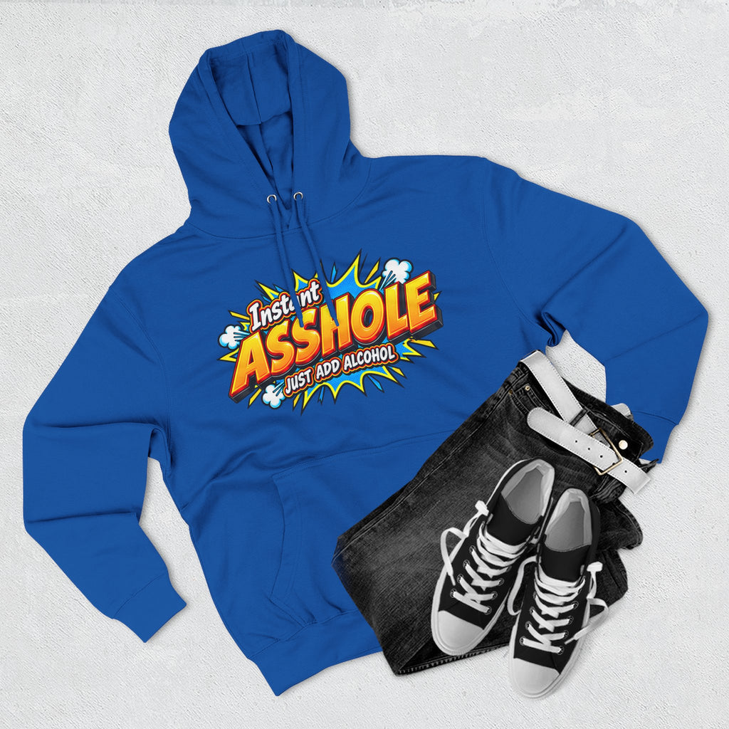 Instant Asshole Just Add Alcohol Hoodie – Funny Sobriety & Recovery Sweatshirt