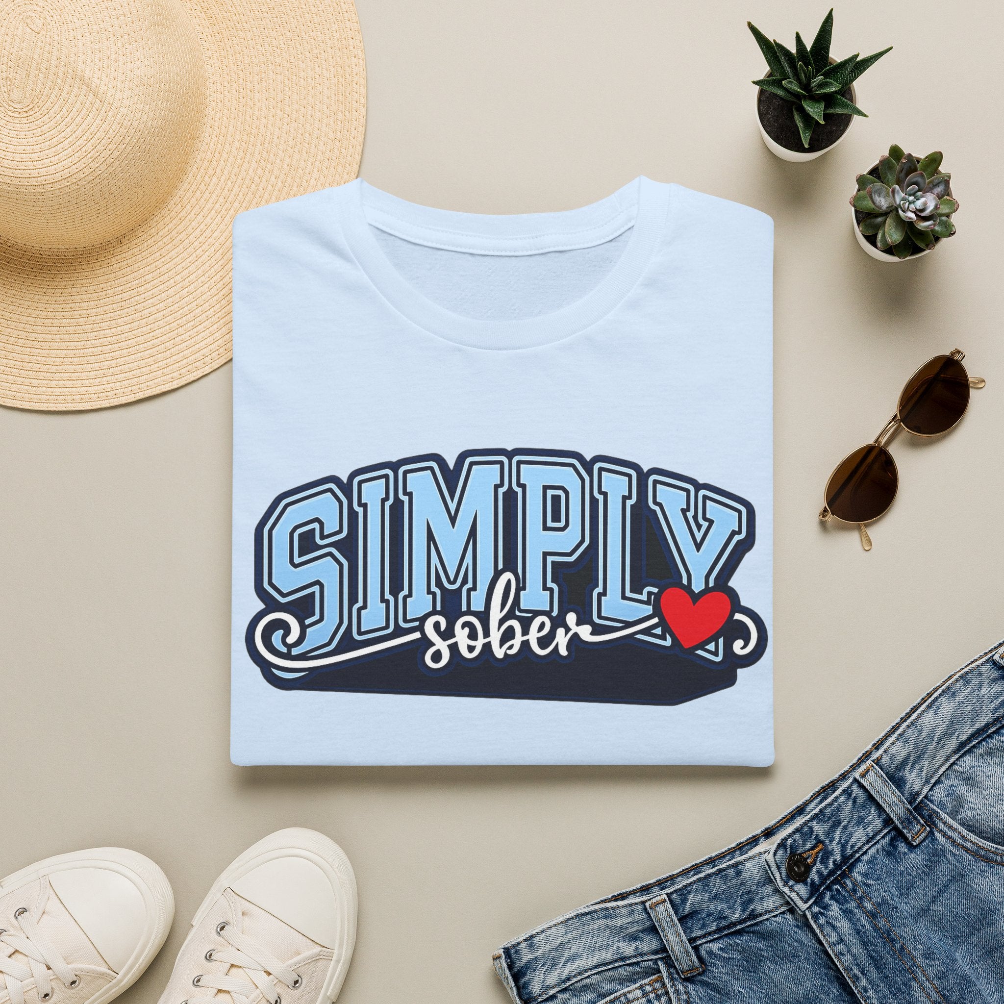 Simply Sober Heart Edition Tee