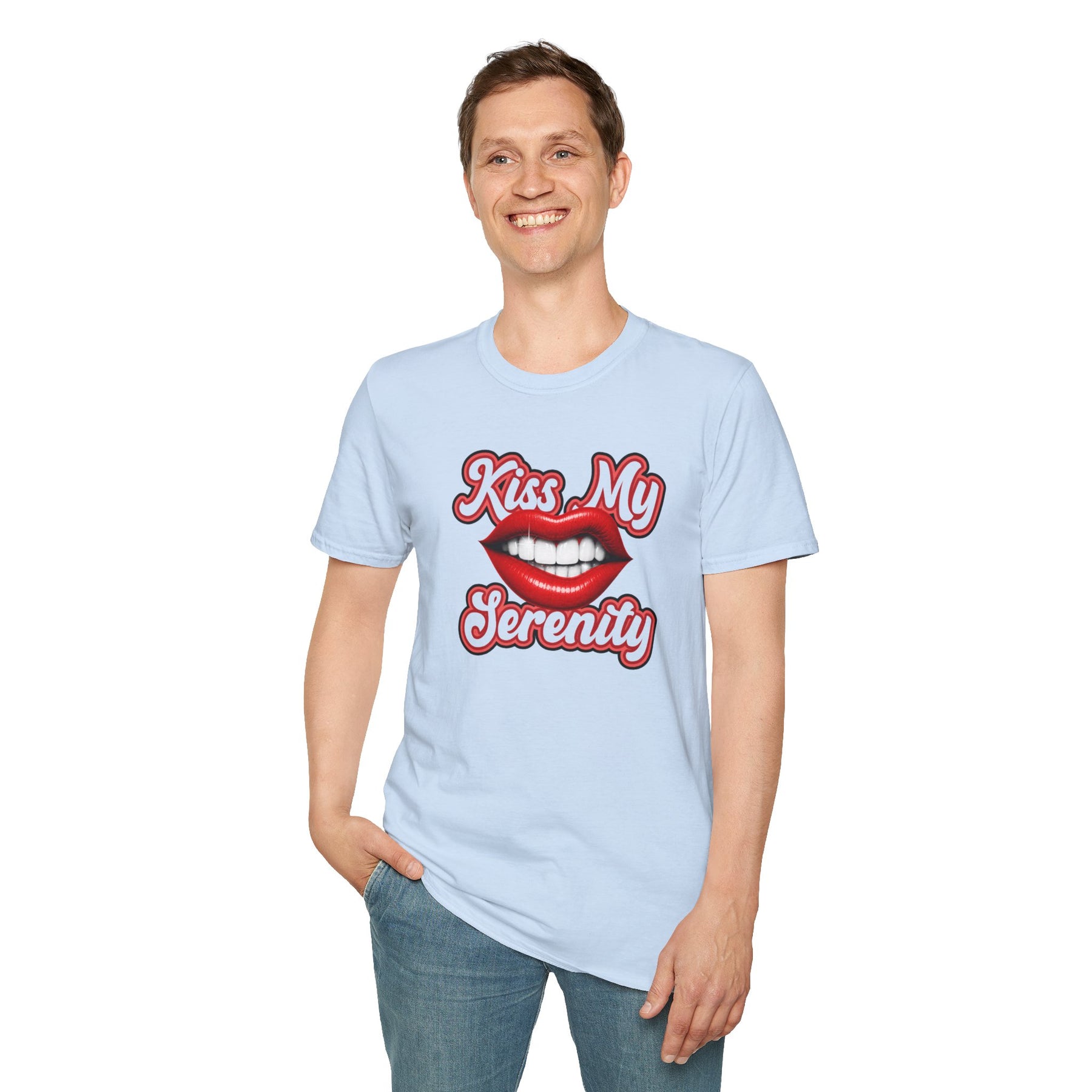 Kiss My Serenity Recovery T-Shirt | Funny Sobriety & Addiction Recovery Graphic Tee – DPR Recovery Tee