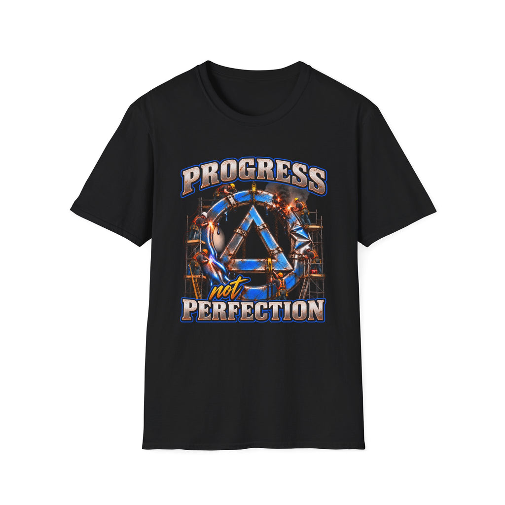 Progress Not Perfection Recovery T-Shirt – Sobriety, Growth & Rebuilding Tee