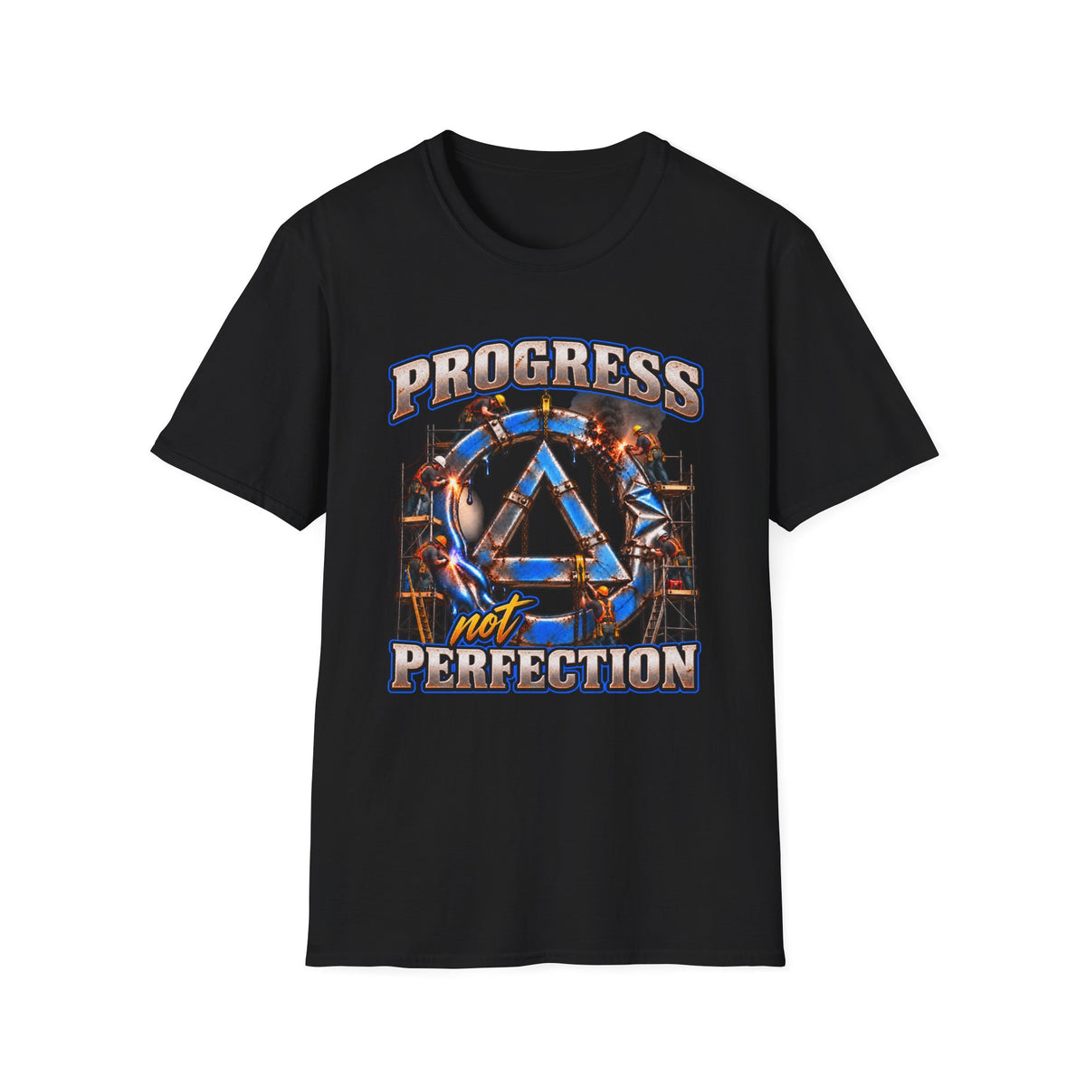 Progress Not Perfection Recovery T-Shirt – Sobriety, Growth & Rebuilding Tee