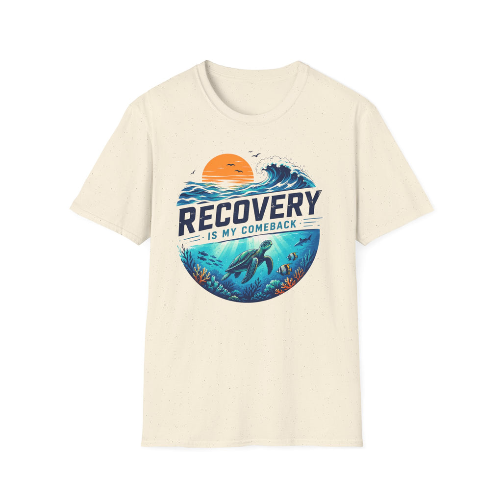 Recovery Is My Comeback Tee – Ocean Inspired Recovery Shirt