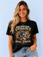 Recovery Warrior Tee – Motivational Sober Streetwear Shirt