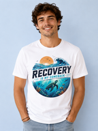 Recovery Is My Comeback Tee – Ocean Inspired Recovery Shirt