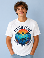 Recovery Is My Comeback Turtle Tee – Coastal Recovery Streetwear Shirt