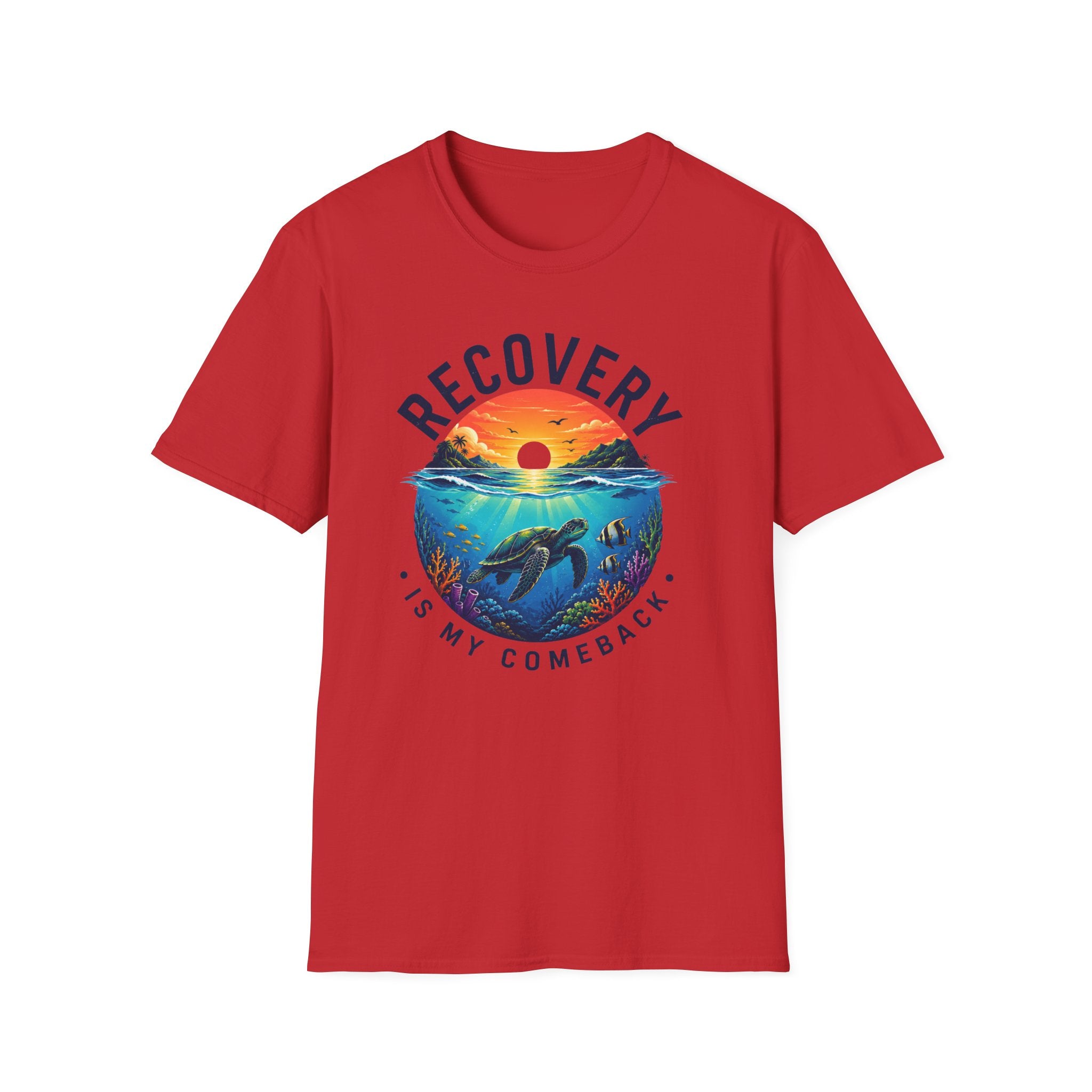 Recovery Is My Comeback Turtle Tee – Coastal Recovery Streetwear Shirt