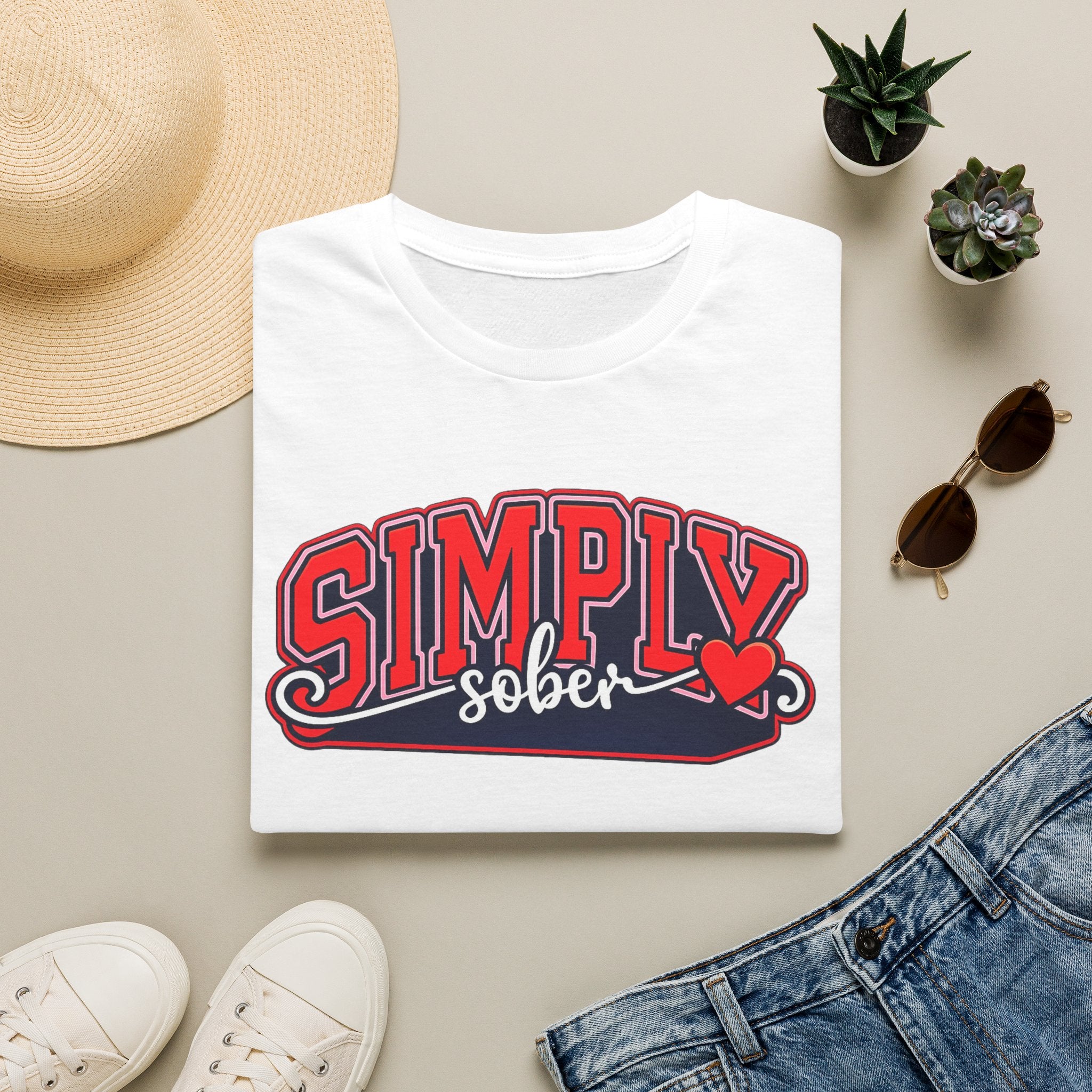 Simply Sober Heart Edition Tee